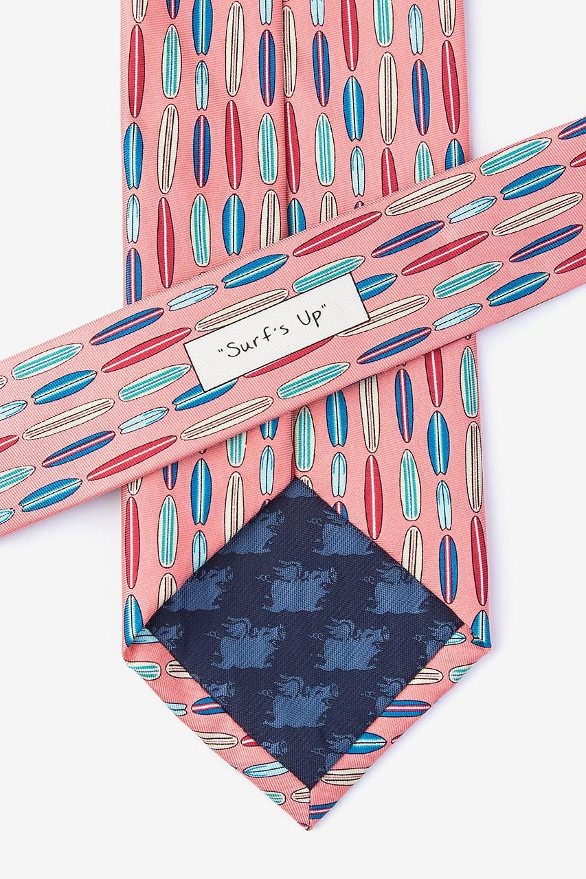 Alynn Surf's Up Pink 100% Silk Tie