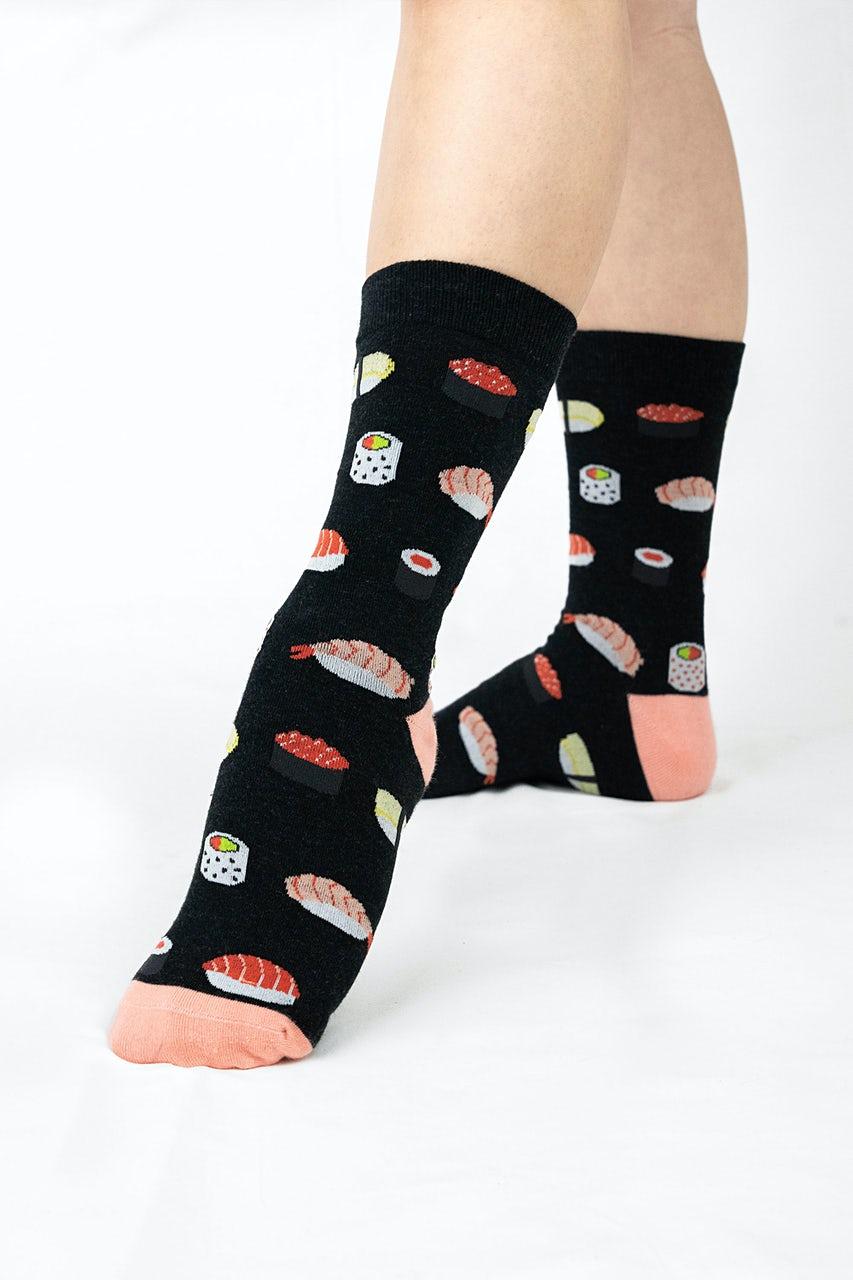 Alynn Sushi Addict Black Women's Sock