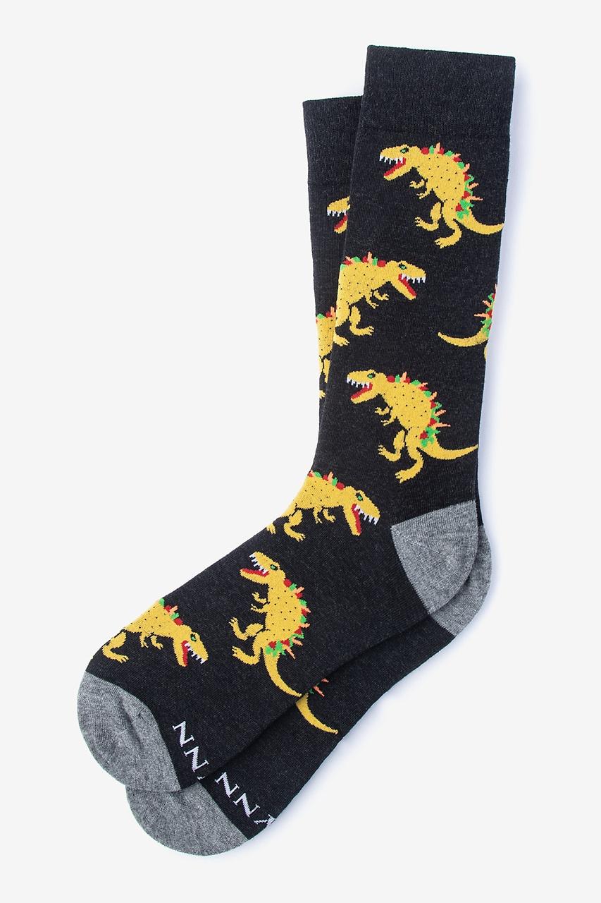 alynn Tacosaurus Rex black Sock