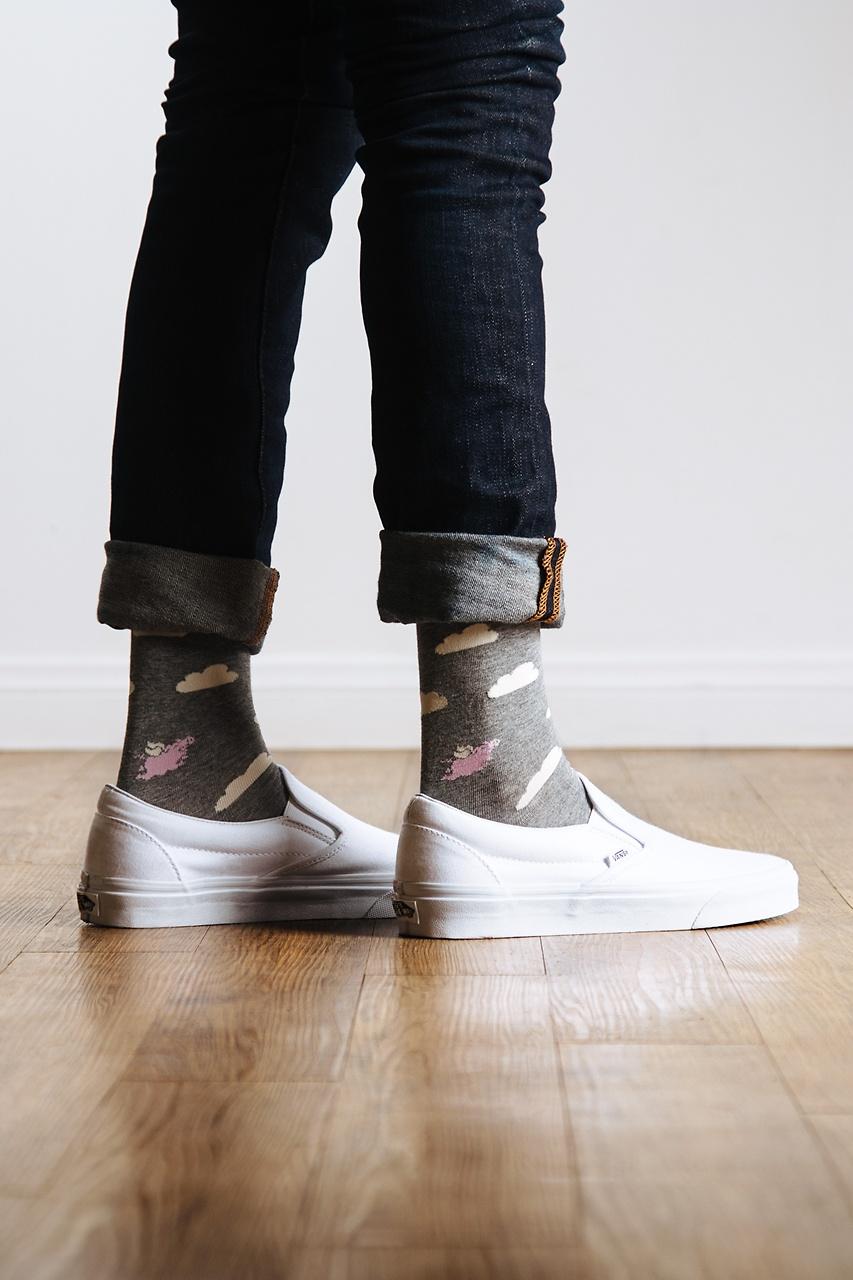 Alynn Take To The Sky Heather Gray Sock