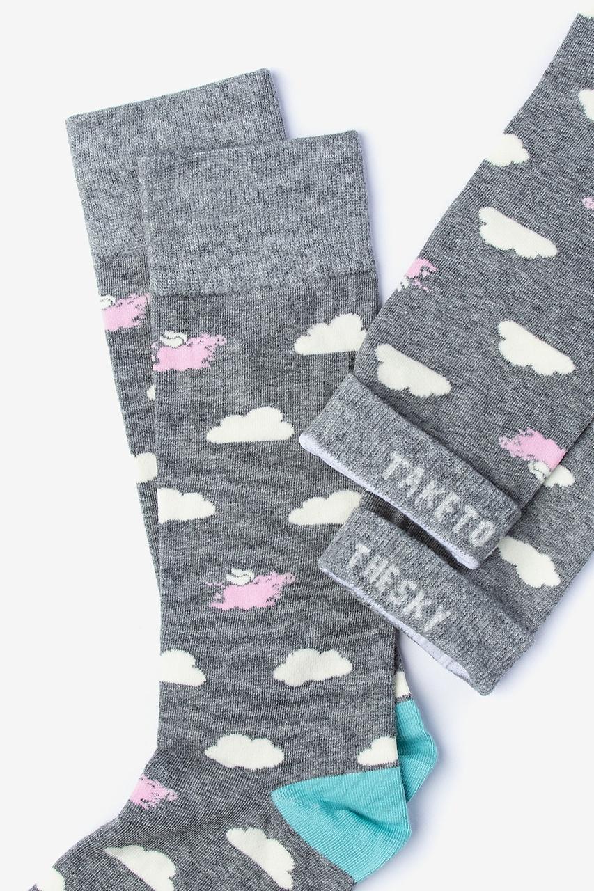 Alynn Take To The Sky Heather Gray Sock