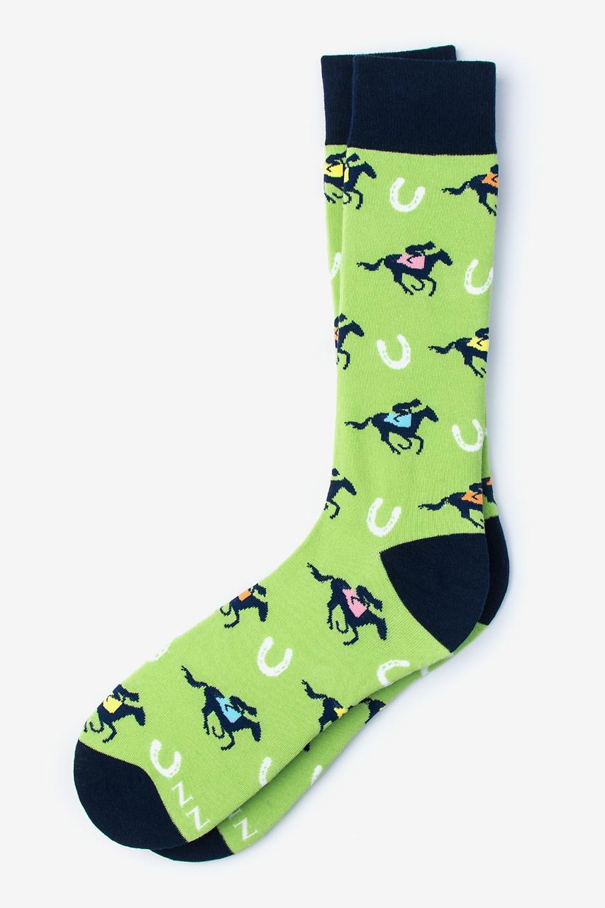 alynn Talk Derby To Me green Sock