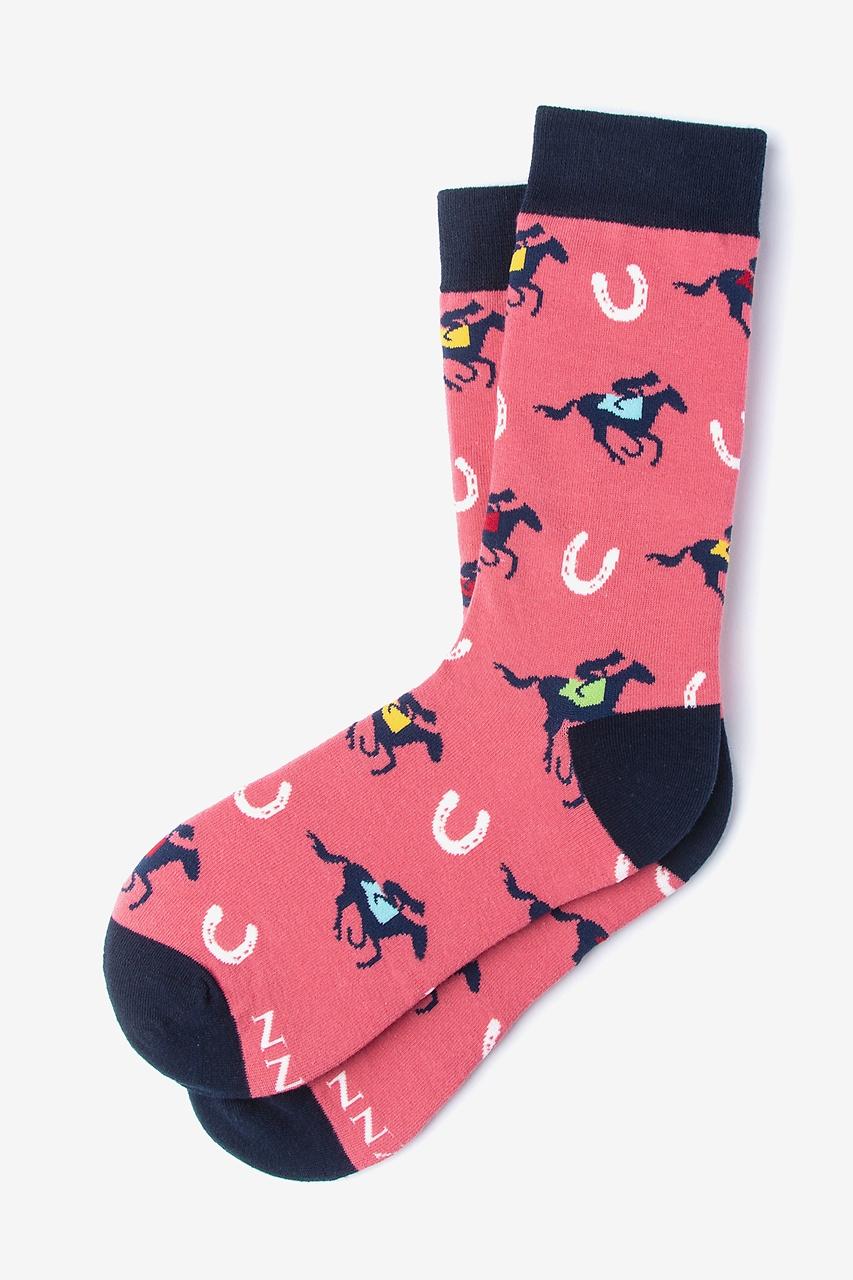 alynn Talk Derby to Me pink Women's Sock