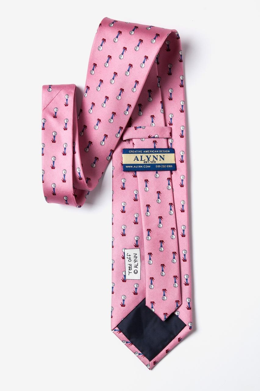 Alynn Teed Off Pink 100% Silk Tie