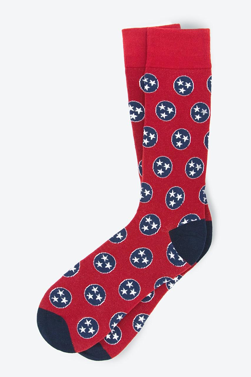 alynn Tennessee State Flag red Sock