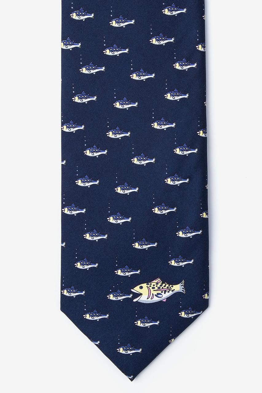 alynn That's Life Navy Blue 100% silk Tie