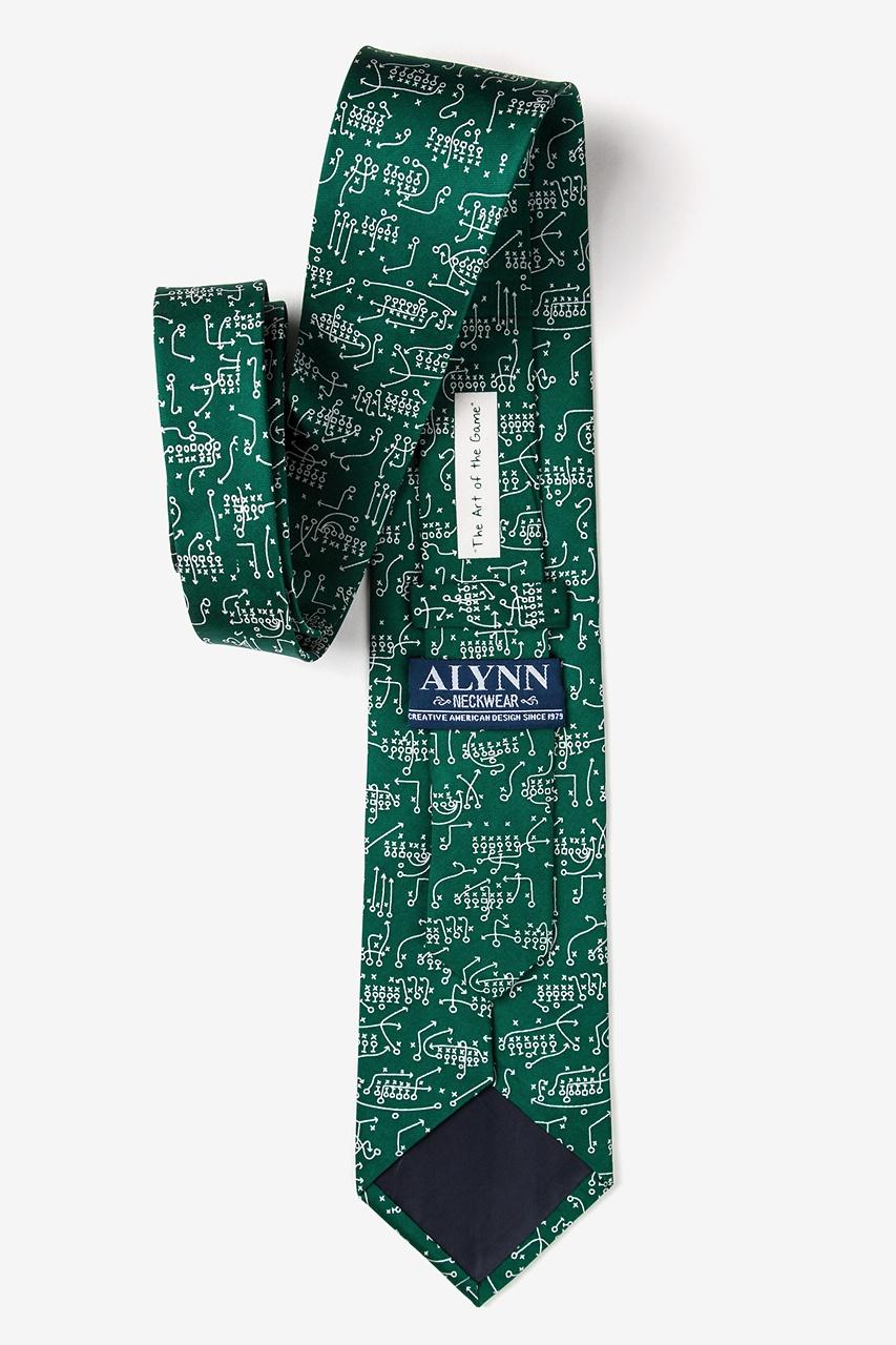 Alynn The Art Of The Game Green 100% Silk Tie