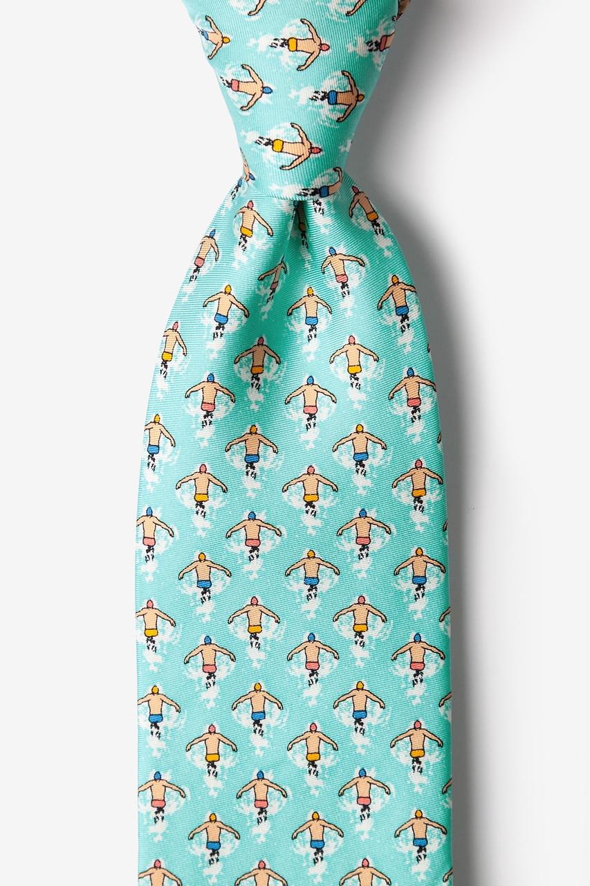 alynn The Butterfly Effect aqua 100% silk Tie