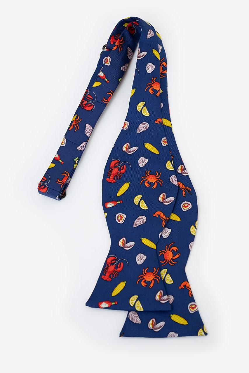 Alynn The Clambake Navy Blue Self-Tie Bow Tie