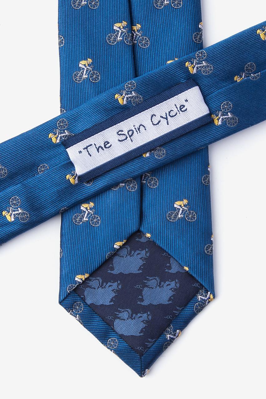 Alynn The Spin Cycle Blue 100% Silk Skinny Tie