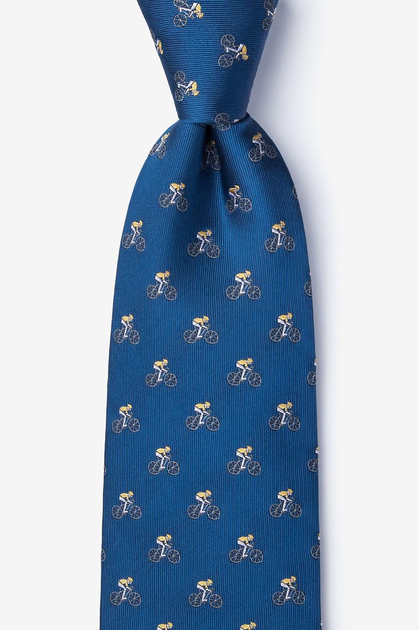 alynn The Spin Cycle blue 100% silk Tie