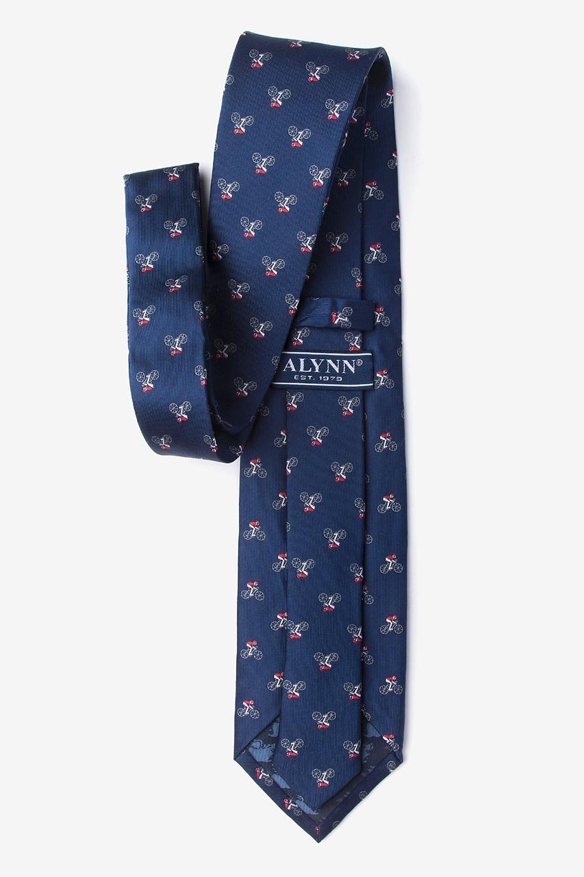 Alynn The Spin Cycle Navy Blue 100% Silk Tie