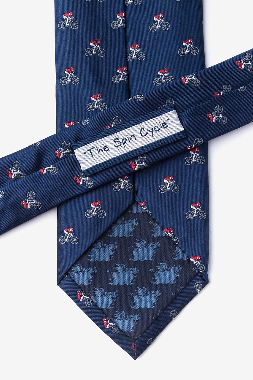 Alynn The Spin Cycle Navy Blue 100% Silk Tie