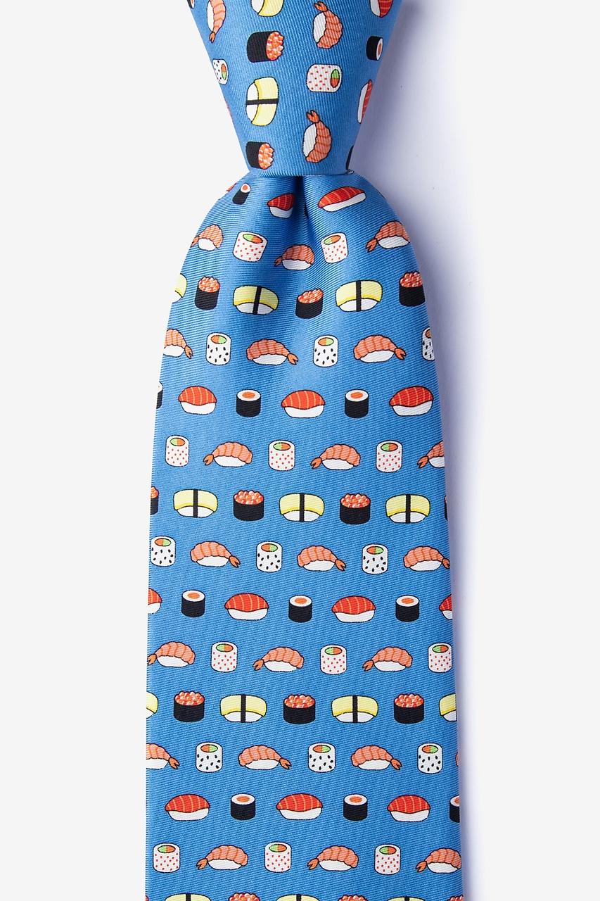 alynn This is How I Roll blue 100% silk Tie