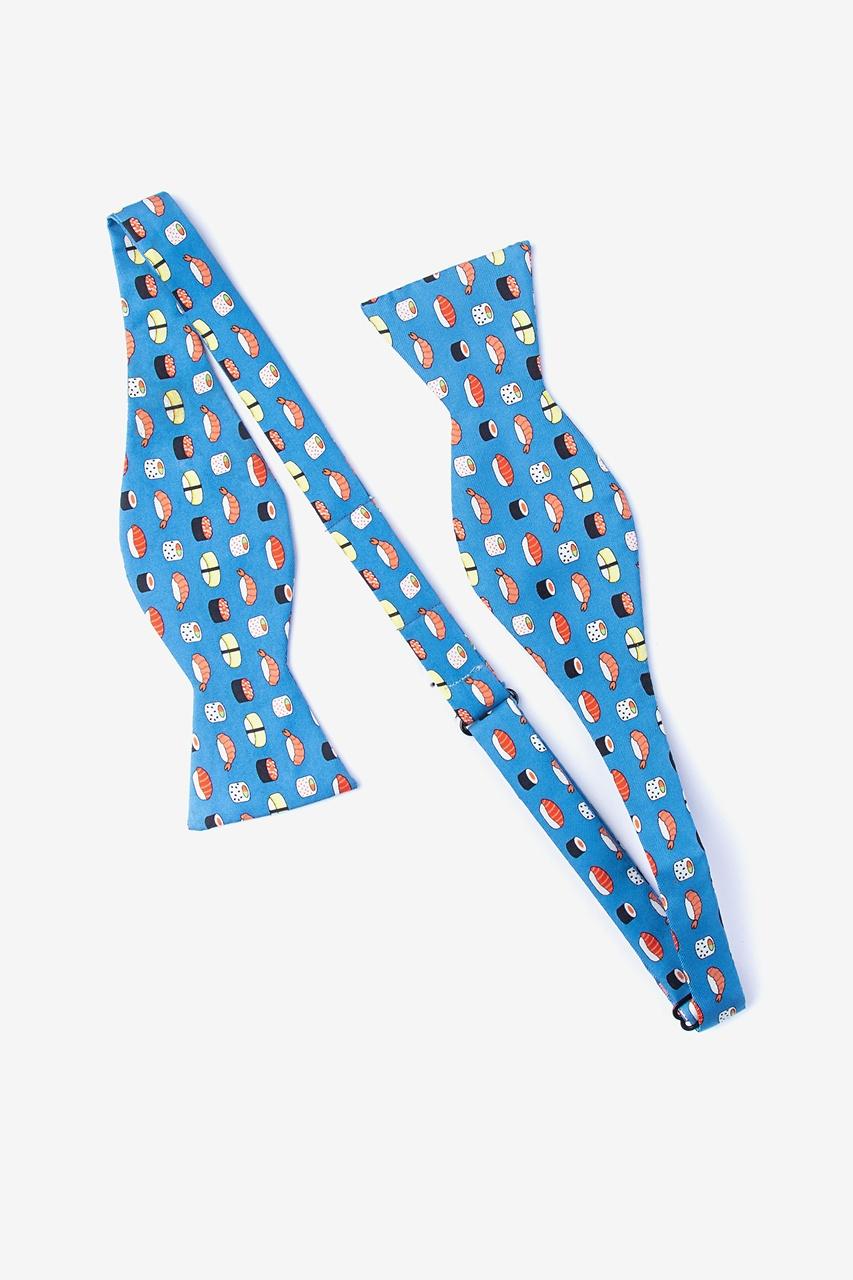 Alynn This Is How I Roll Blue Self-Tie Bow Tie