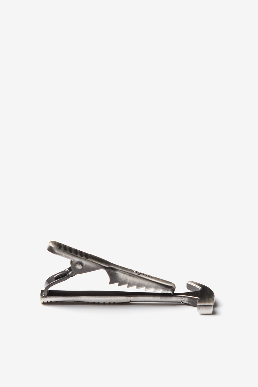 Alynn This Is Not A Drill Antiqued Silver Tie Bar