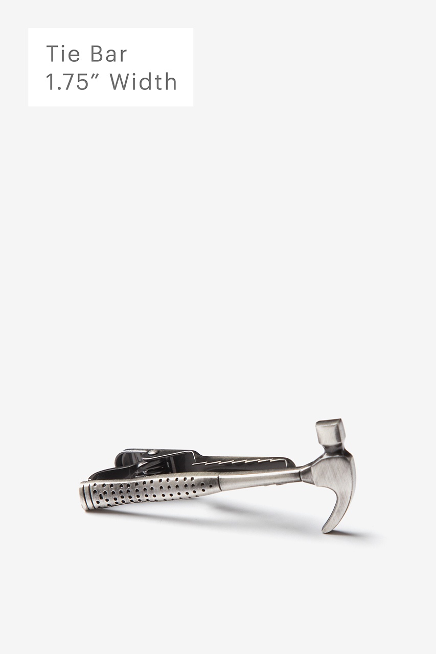 alynn This is Not a Drill Antiqued Silver Tie Bar