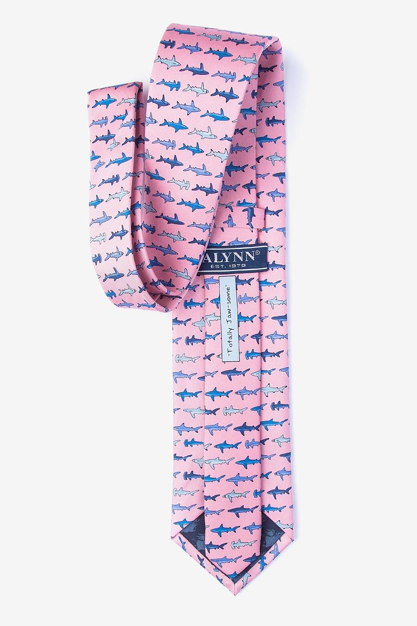 Alynn Totally Jaw-some Pink 100% Silk Tie