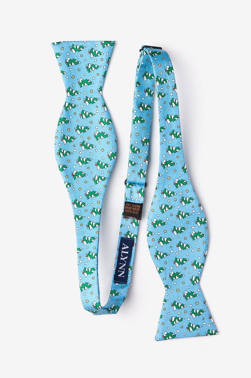 Alynn Tree-mendous Light Blue Self-Tie Bow Tie