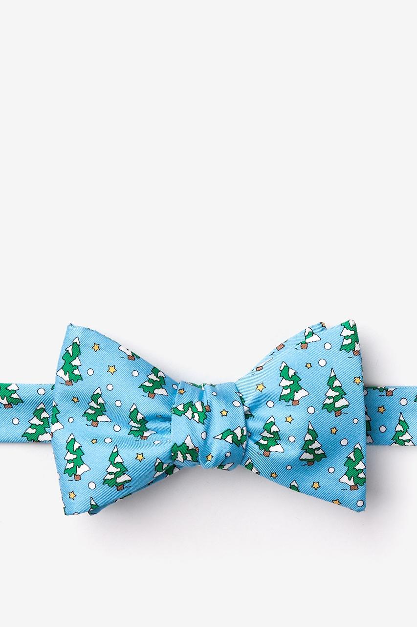 alynn Tree-mendous light blue Self-Tie Bow Tie