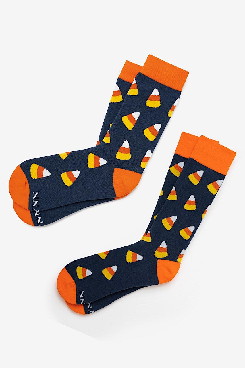 alynn Trick or Treat Navy Blue His & Hers Socks