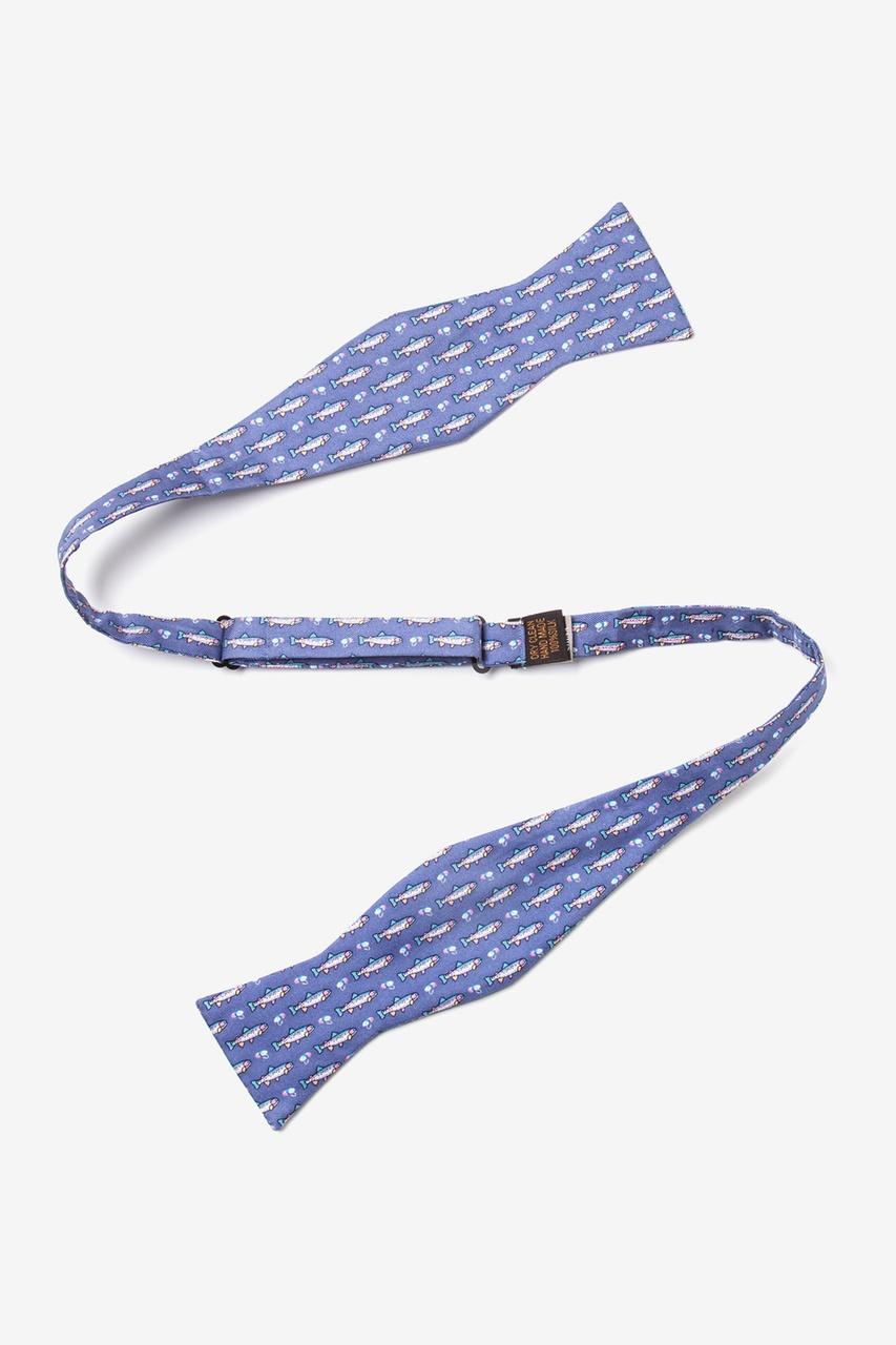 Alynn Trout & Fly Blue Self-Tie Bow Tie