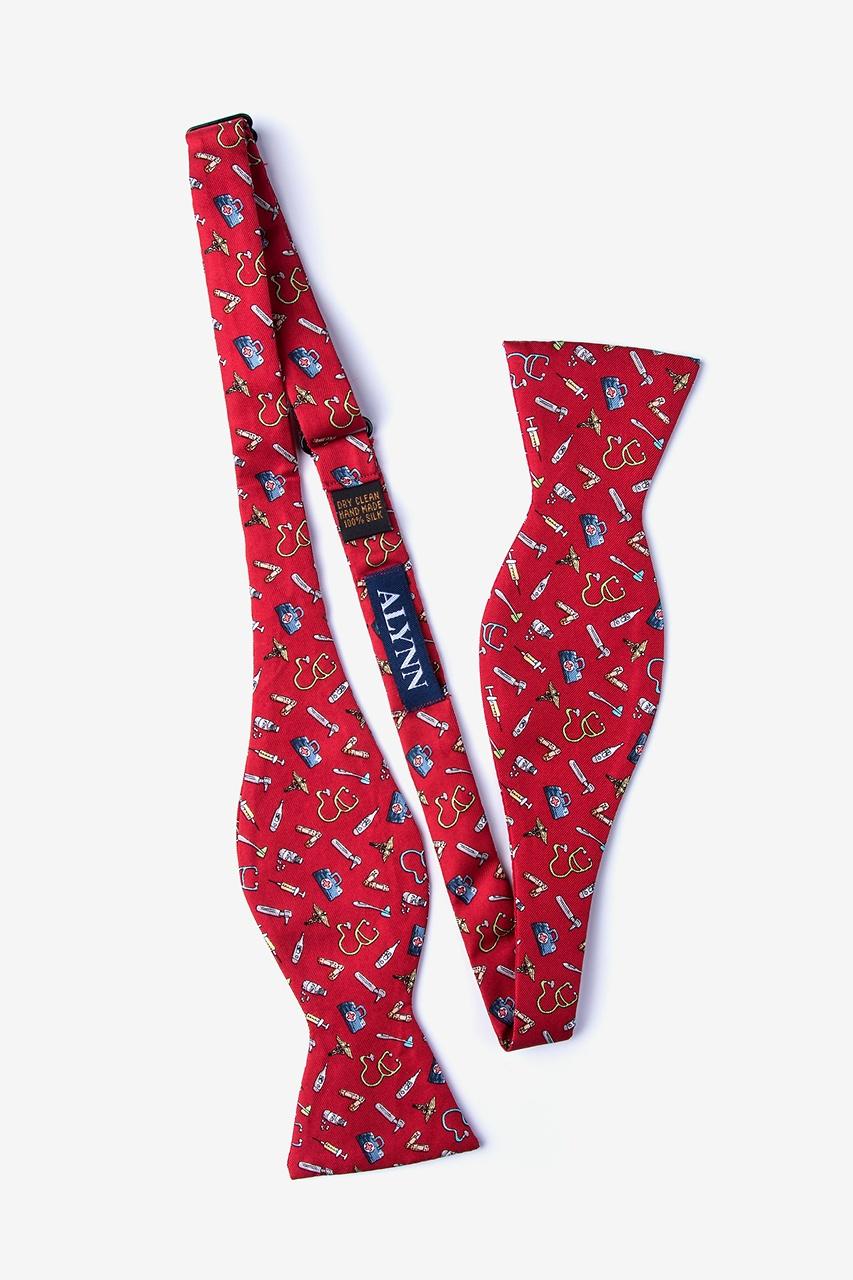 Alynn Trust Me I'm A Doctor Red Self-Tie Bow Tie