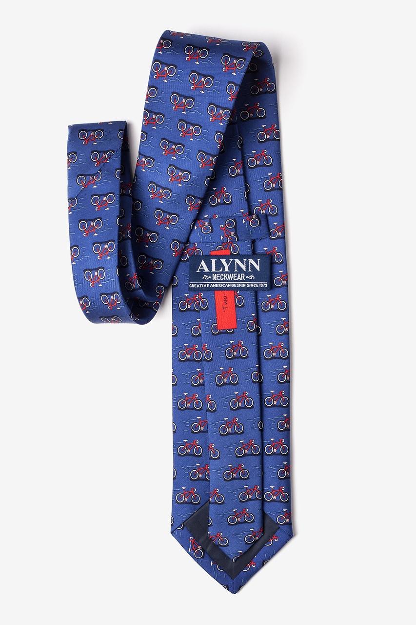 Alynn Two Tire-d Navy Blue 100% Silk Tie