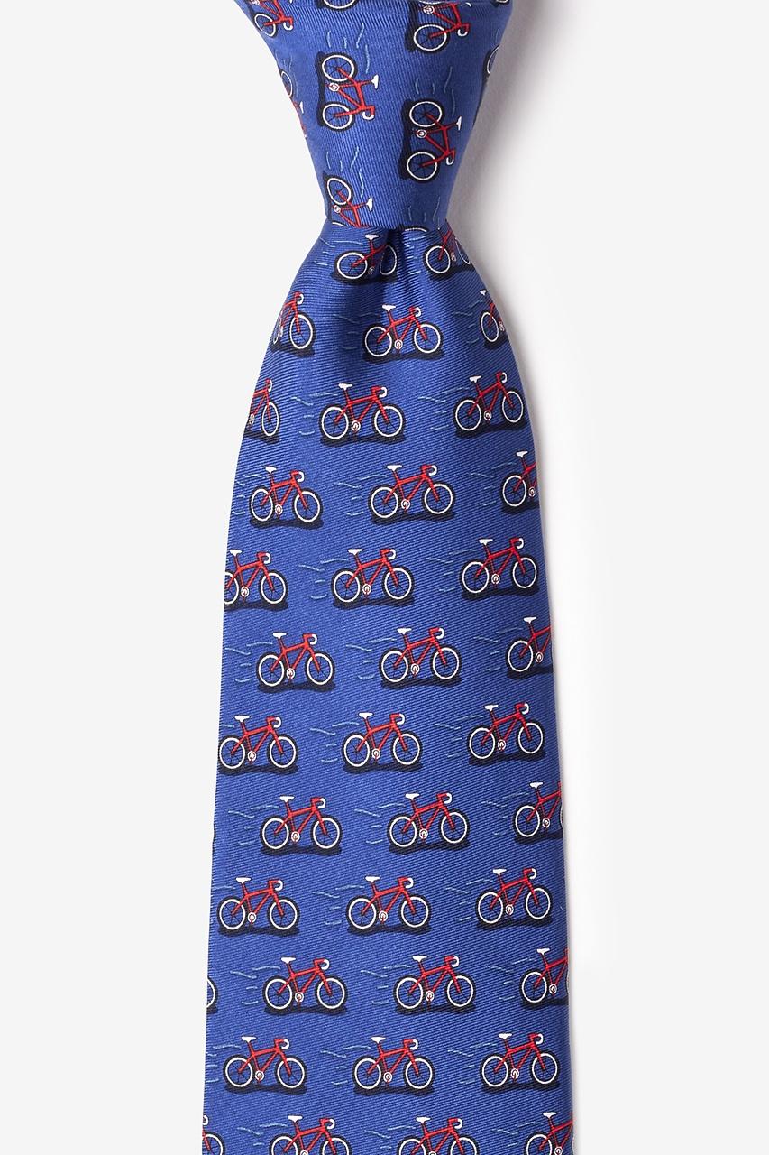 alynn Two Tire-d Navy Blue 100% silk Tie