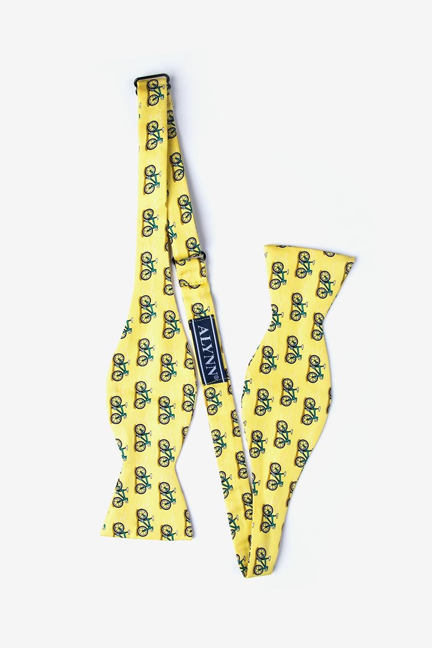 Alynn Two Tire-d Yellow Self-Tie Bow Tie