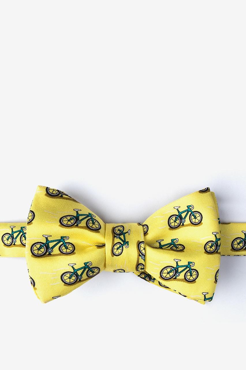 alynn Two Tire-d yellow Self-Tie Bow Tie