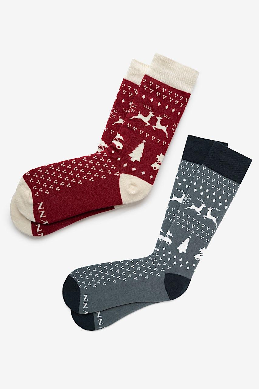 alynn Ugly Sweater gray His & Hers Socks