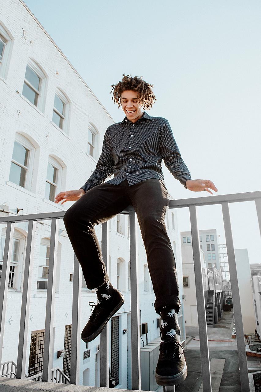 Alynn Unicorns Are Magic Black Sock