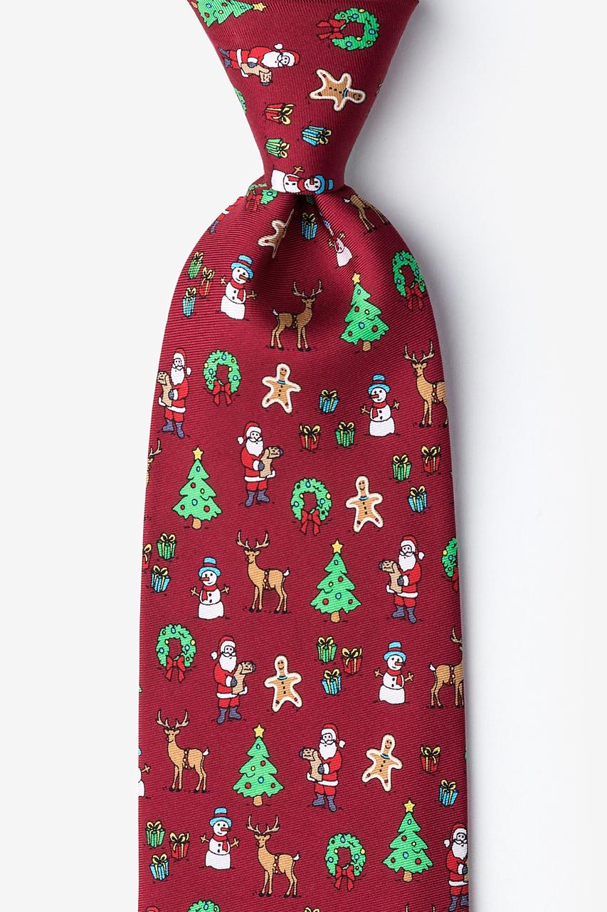 alynn Very Merry red 100% silk Tie