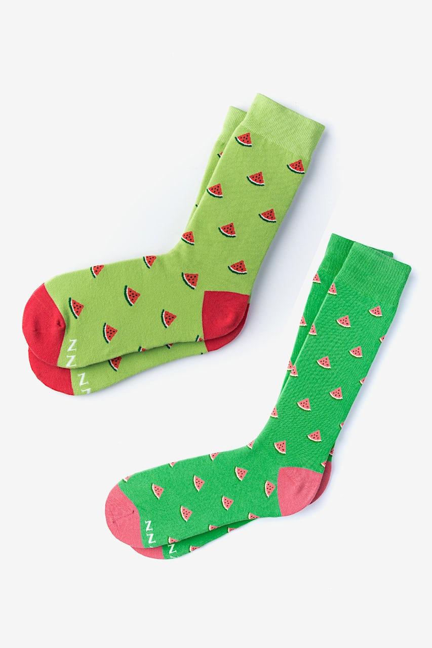 alynn Watermelon green His & Hers Socks