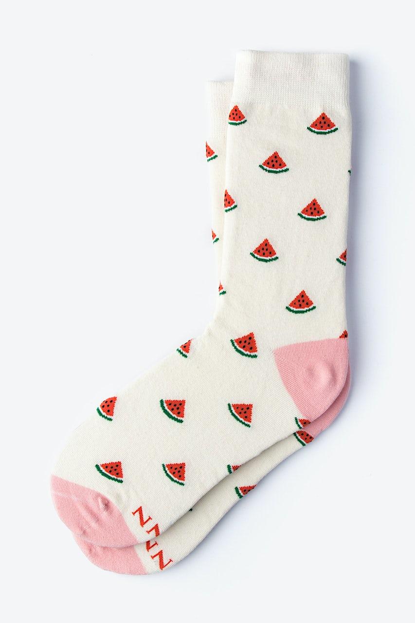 Alynn Watermelon Navy Blue His & Hers Socks
