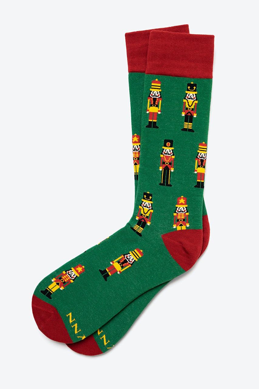 alynn What's Crackin' Nutcracker green Sock