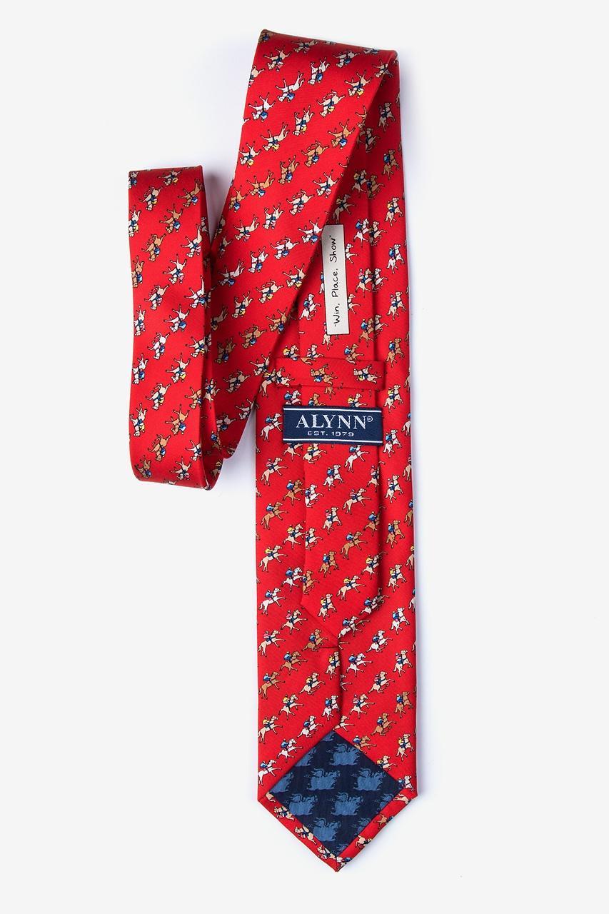 Alynn "Win Place Show" Red 100% Silk Tie