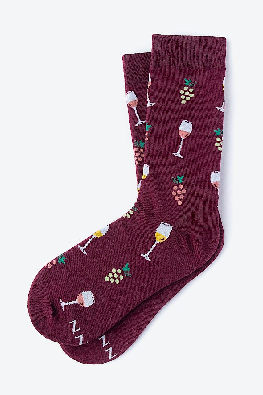 Alynn Wine Snob Gray His & Hers Socks