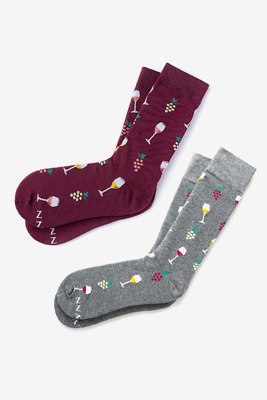 alynn Wine Snob gray His & Hers Socks