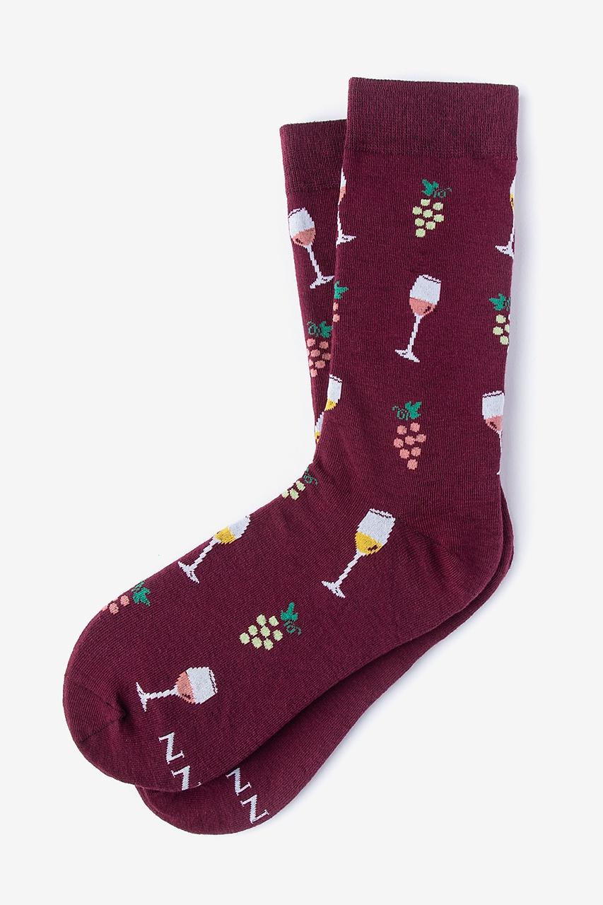 alynn Wine Snob maroon Women's Sock