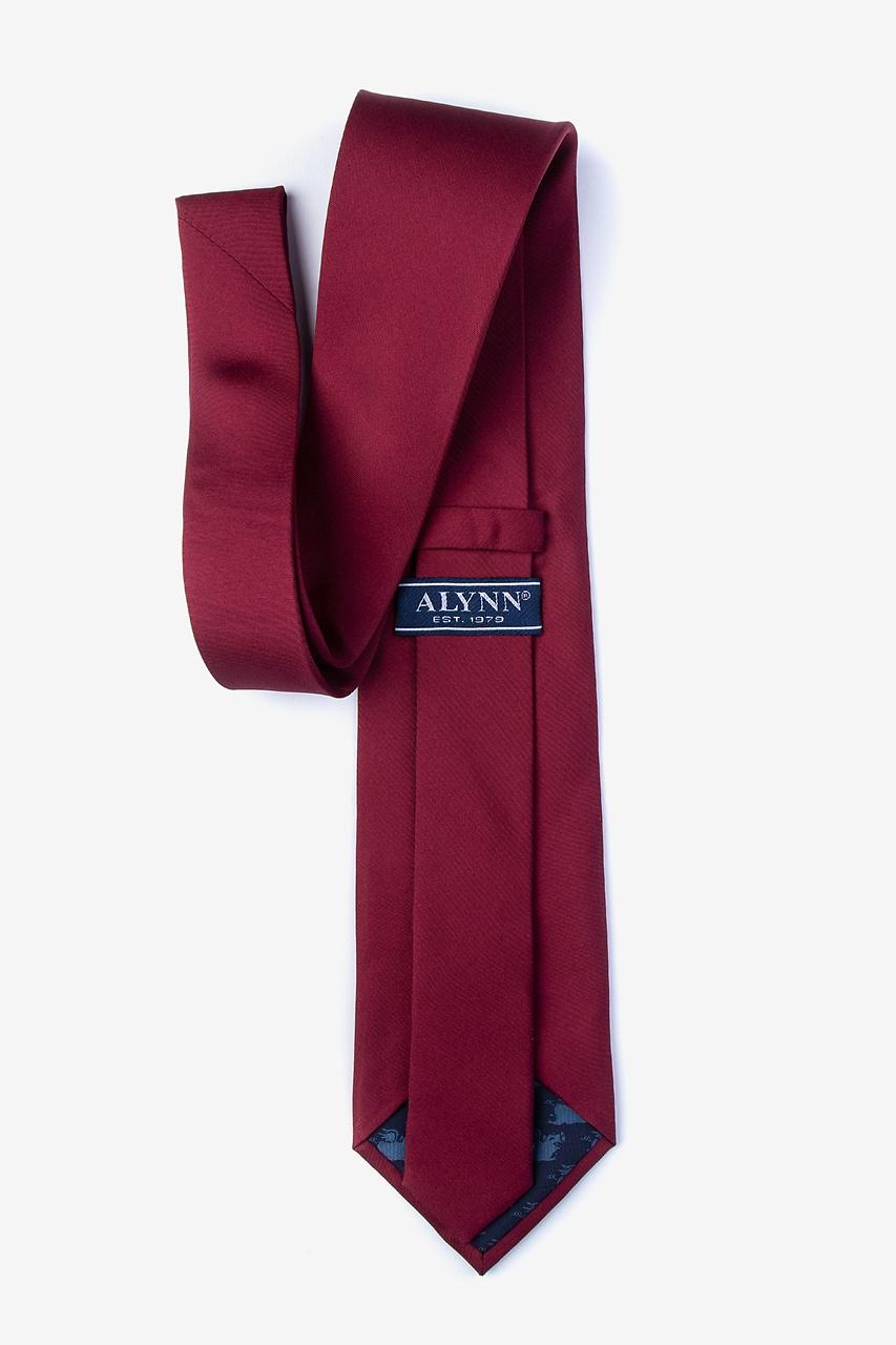 Alynn Wine Wine 100% Silk Extra Long Tie