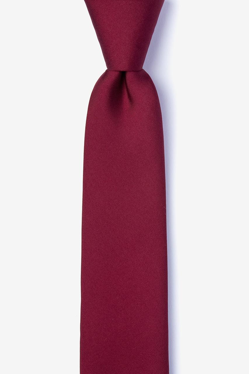 alynn Wine Wine 100% silk Skinny Tie