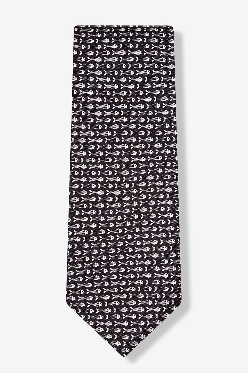 Alynn Wouldn't Be Caught Dead Black 100% Silk Tie