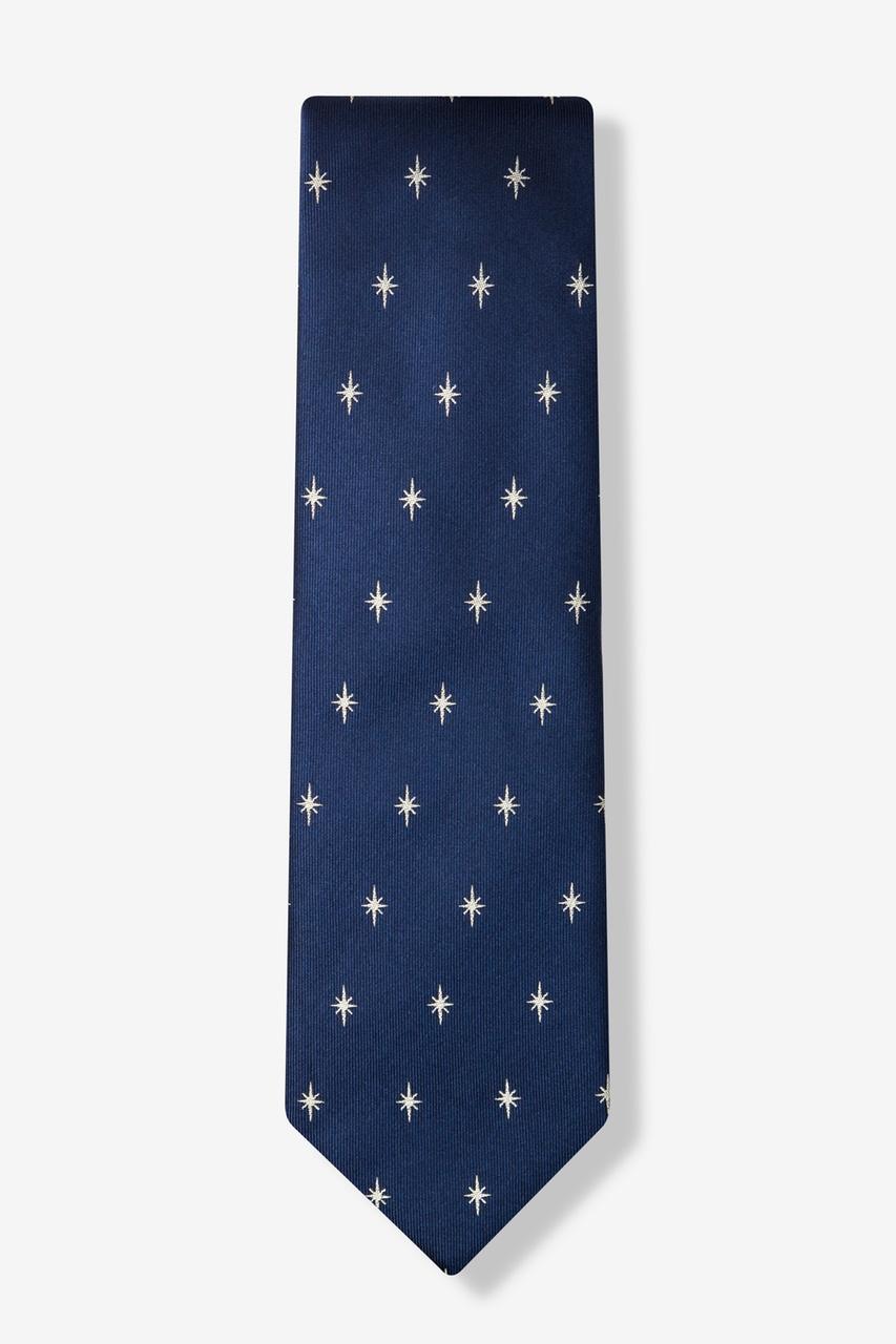 Alynn Written In The Stars Navy Blue 100% Silk Tie