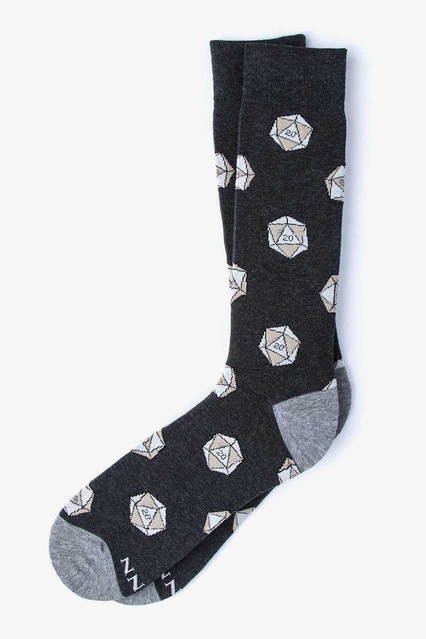 alynn Yes They're Natural | D&D | D20 black Sock