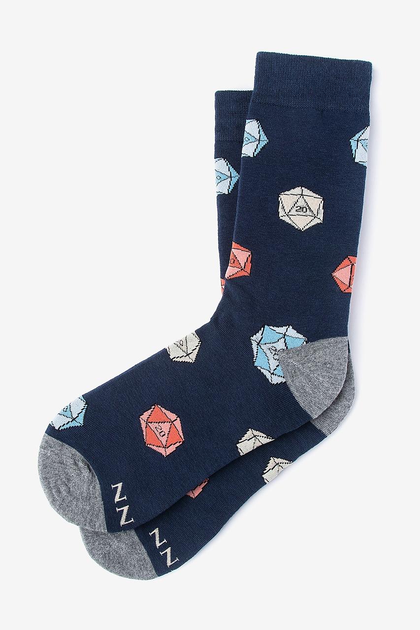 alynn Yes They're Natural Navy Blue Women's Sock