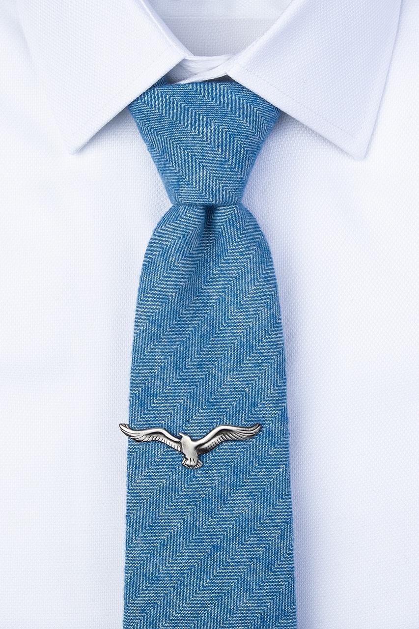 Alynn You Go Gull Antiqued Silver Tie Bar