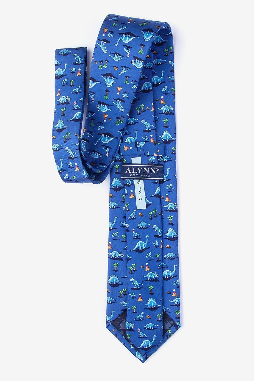 Alynn Blue Classic Jurassic Blue 100% Silk Extra Long Tie