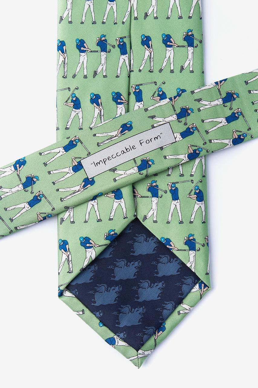 Alynn Impeccable Form Green 100% Silk Extra Long Tie